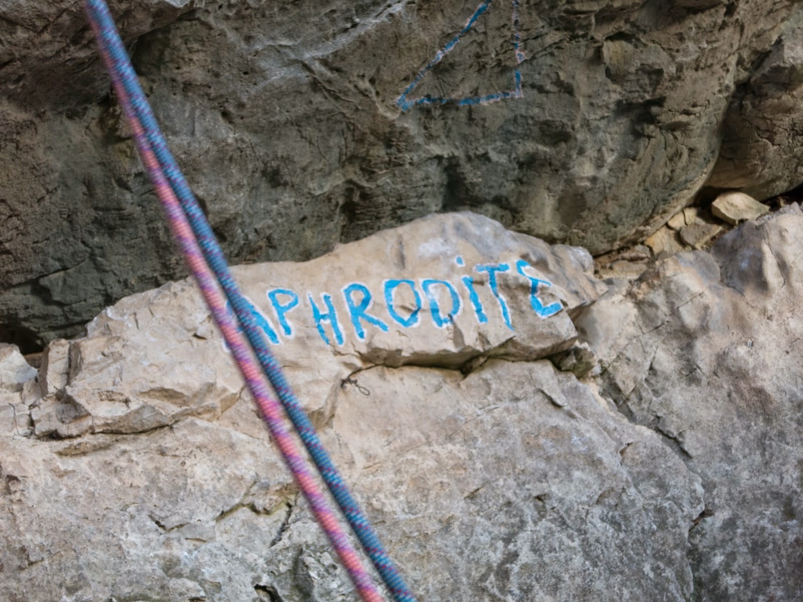 Via Aphrodite (V+, VI-), Parete San Paolo, Arco (TN)