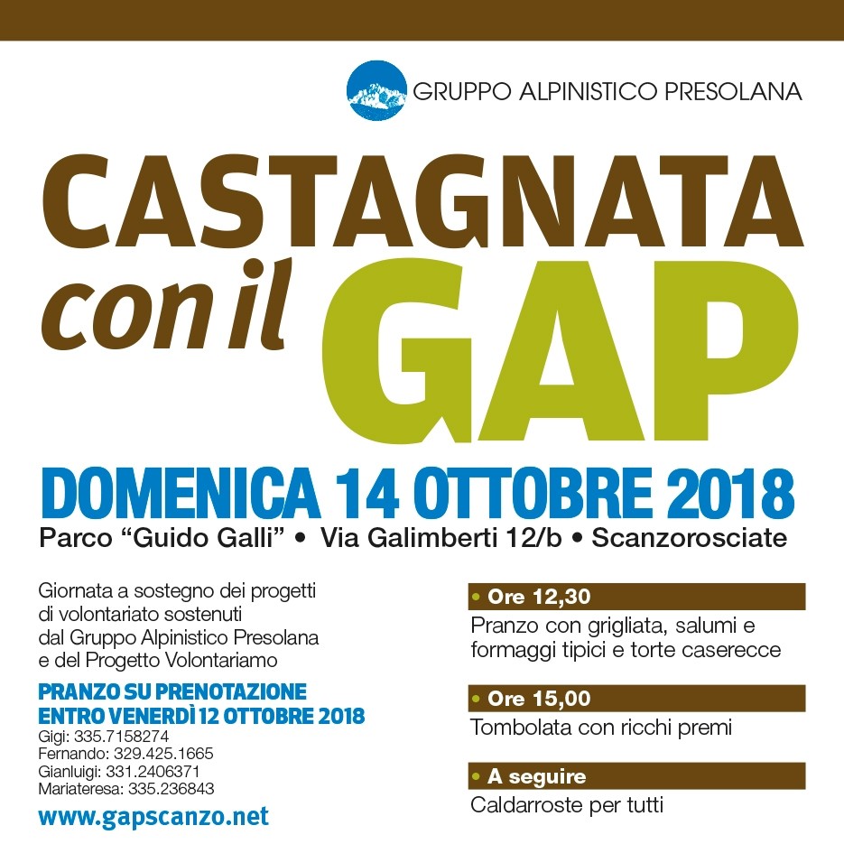 Castagnata solidale GAP – 2018