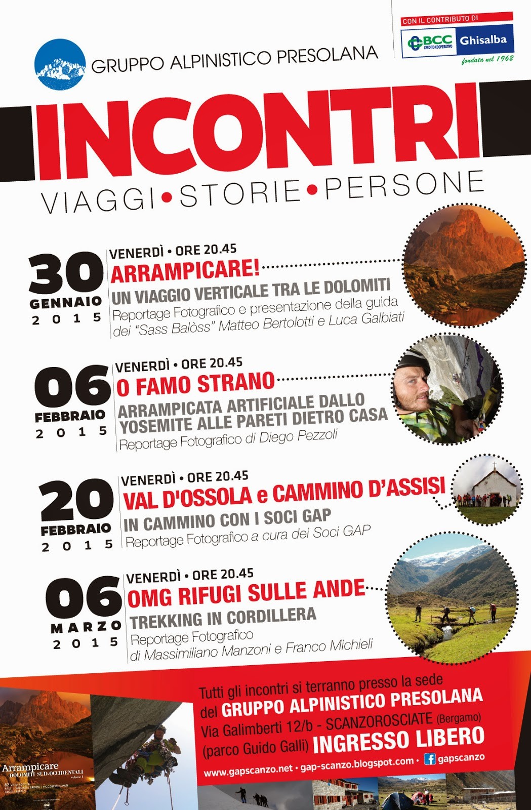 Incontri: Viaggi, Storie, Persone 2015